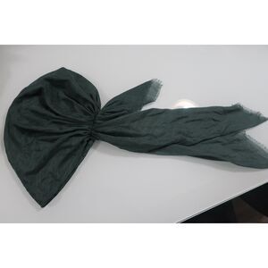 Forest Green TUK Pretied Headscarf with Velvet Grip, NWOT